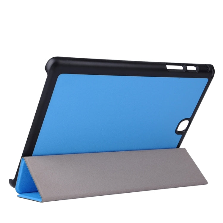 Karst Texture Leather Case with 3-folding Holder for Galaxy Tab A 9.7 / T550 / T555