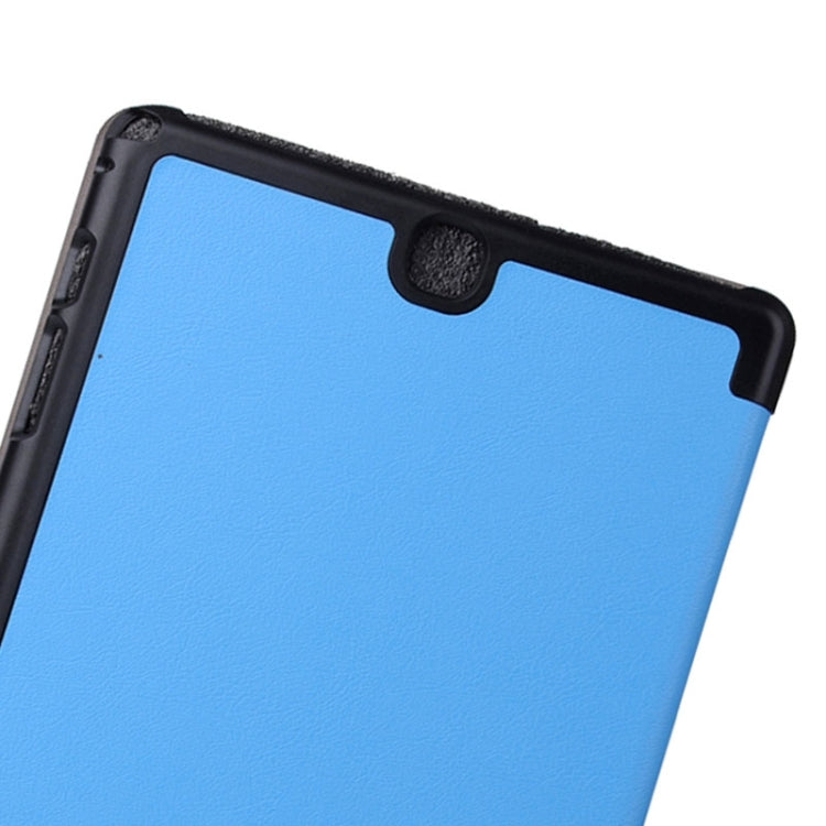 Karst Texture Leather Case with 3-folding Holder for Galaxy Tab A 9.7 / T550 / T555