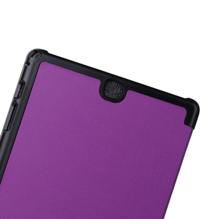 Karst Texture Leather Case with 3-folding Holder for Galaxy Tab A 9.7 / T550 / T555