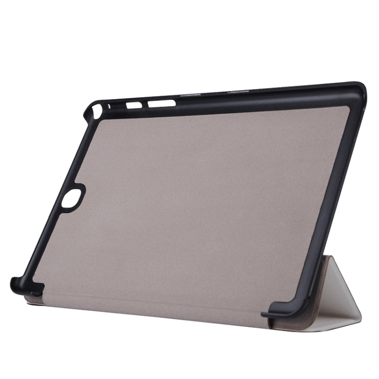 Karst Texture Leather Case with 3-folding Holder for Galaxy Tab A 9.7 / T550 / T555
