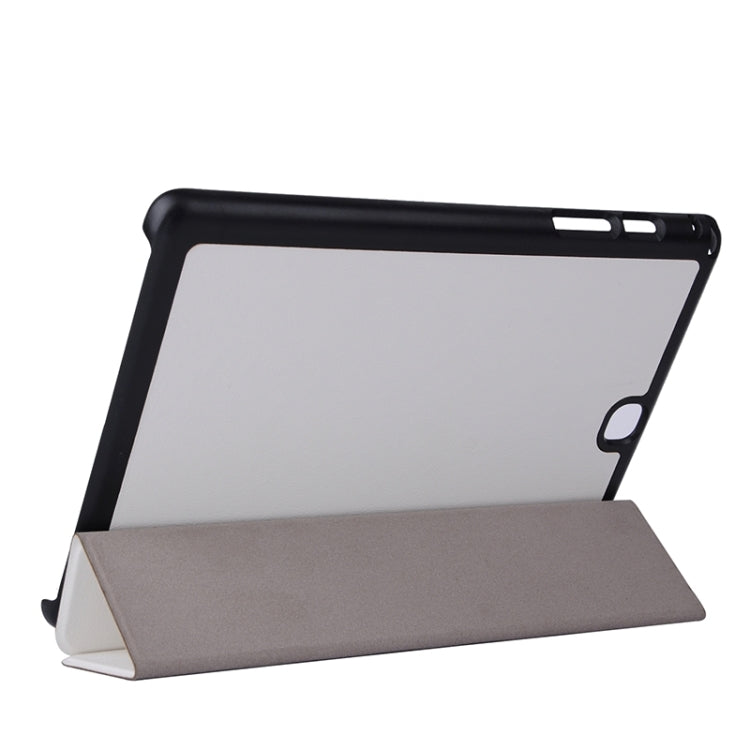 Karst Texture Leather Case with 3-folding Holder for Galaxy Tab A 9.7 / T550 / T555