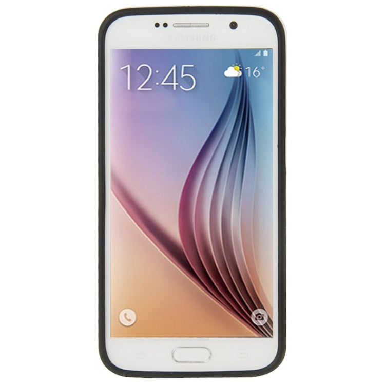 For Galaxy S6 / G920 Frosted Surface TPU Protective Case with Plastic Holder