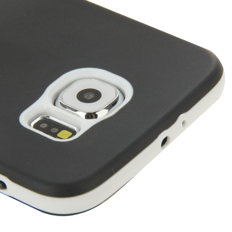 For Galaxy S6 / G920 Frosted Surface TPU Protective Case with Plastic Holder