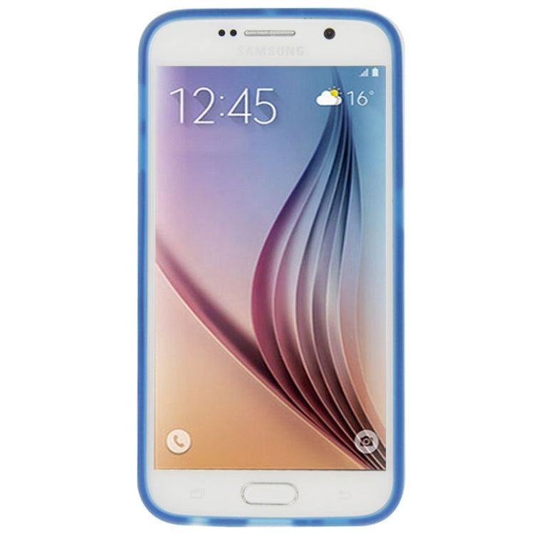 For Galaxy S6 / G920 Frosted Surface TPU Protective Case with Plastic Holder