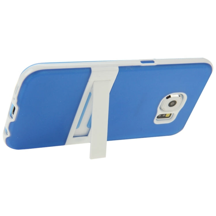 For Galaxy S6 / G920 Frosted Surface TPU Protective Case with Plastic Holder