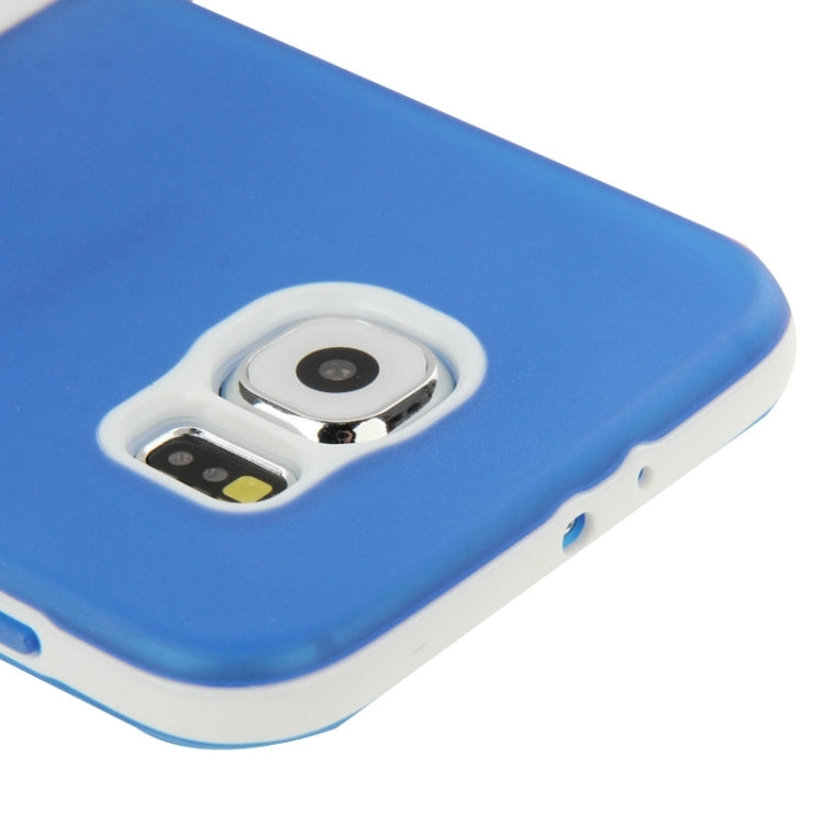 For Galaxy S6 / G920 Frosted Surface TPU Protective Case with Plastic Holder