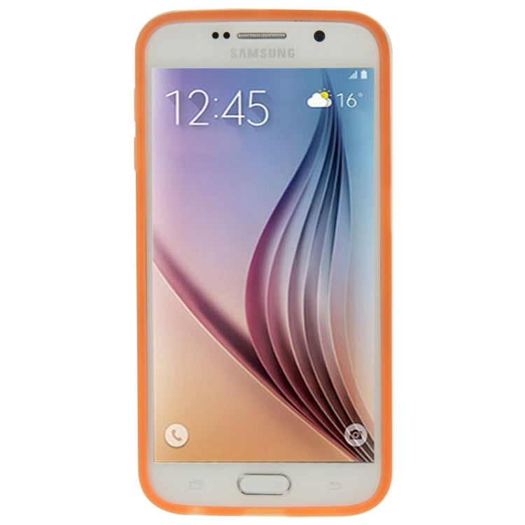 For Galaxy S6 / G920 Frosted Surface TPU Protective Case with Plastic Holder