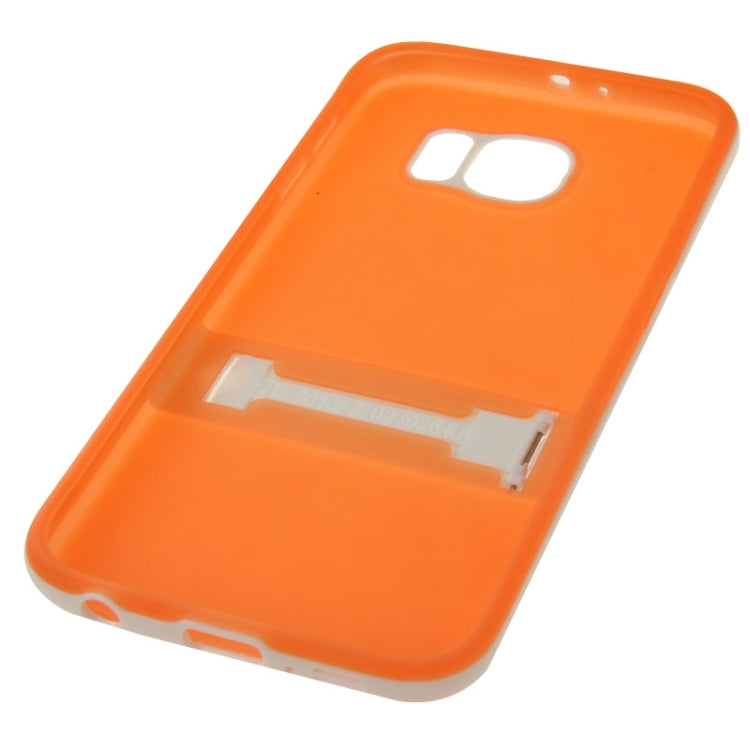 For Galaxy S6 / G920 Frosted Surface TPU Protective Case with Plastic Holder