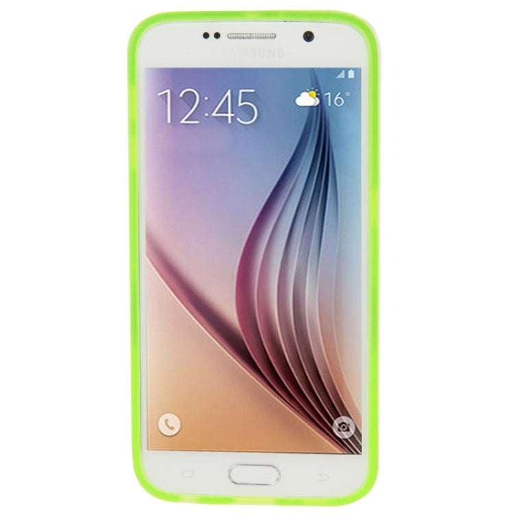For Galaxy S6 / G920 Frosted Surface TPU Protective Case with Plastic Holder
