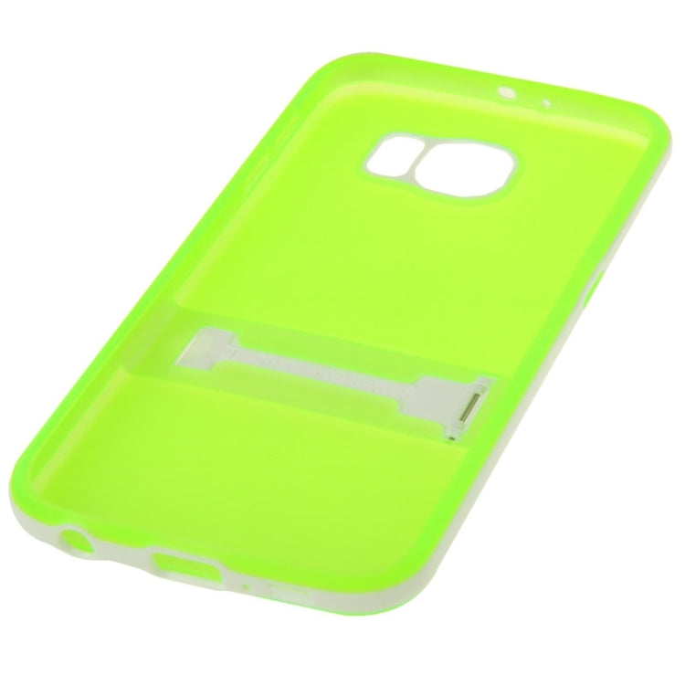 For Galaxy S6 / G920 Frosted Surface TPU Protective Case with Plastic Holder