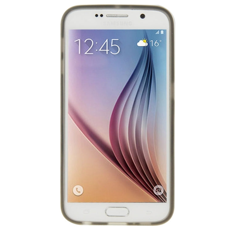 For Galaxy S6 / G920 Frosted Surface TPU Protective Case with Plastic Holder