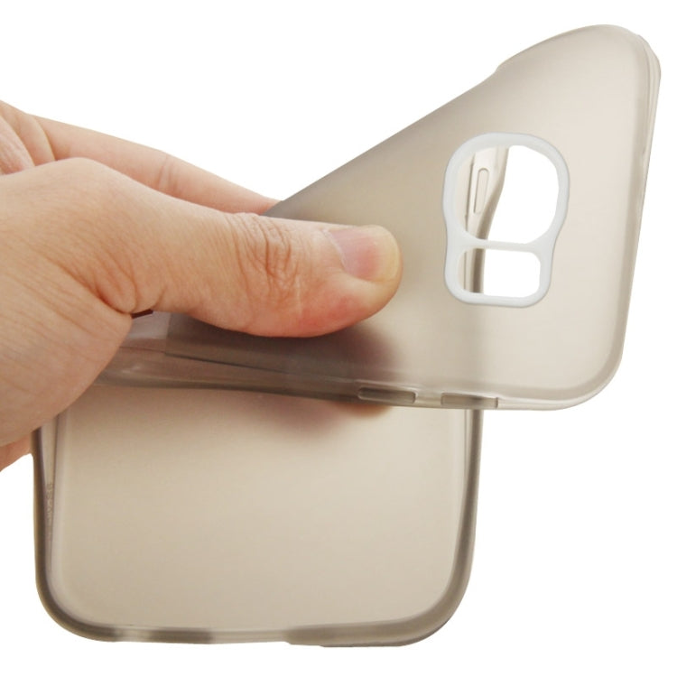 For Galaxy S6 / G920 Frosted Surface TPU Protective Case with Plastic Holder