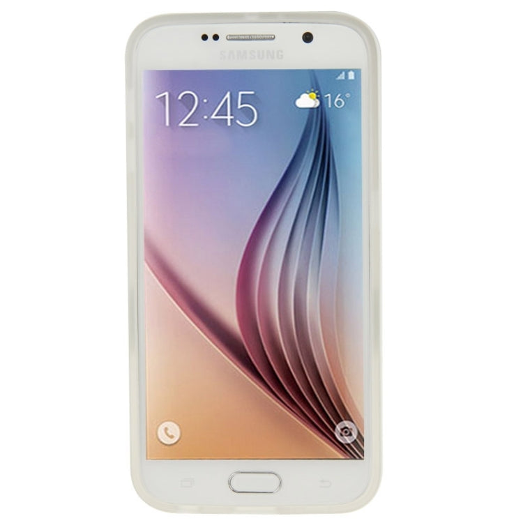 For Galaxy S6 / G920 Frosted Surface TPU Protective Case with Plastic Holder