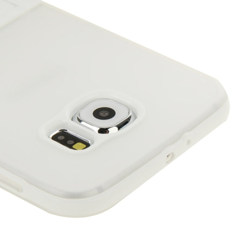 For Galaxy S6 / G920 Frosted Surface TPU Protective Case with Plastic Holder