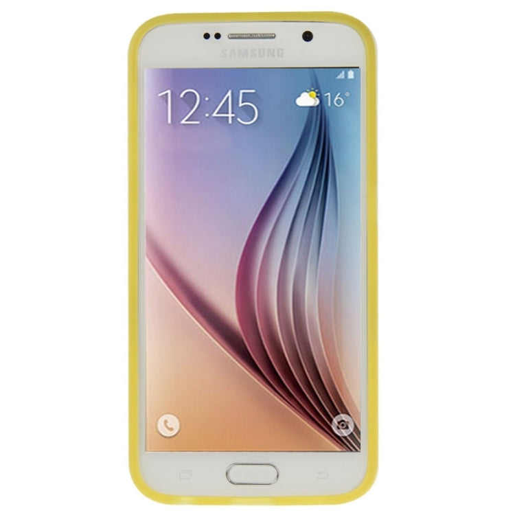 For Galaxy S6 / G920 Frosted Surface TPU Protective Case with Plastic Holder