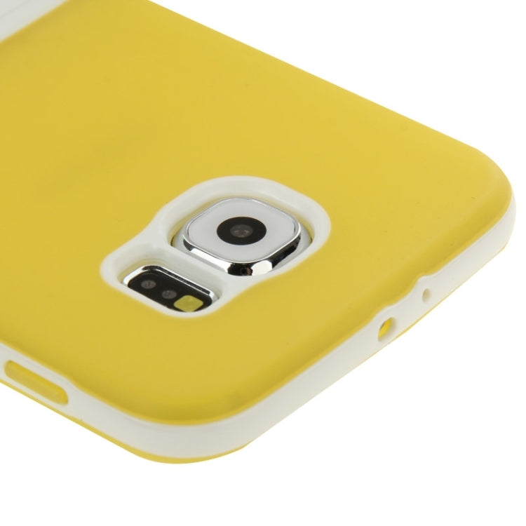 For Galaxy S6 / G920 Frosted Surface TPU Protective Case with Plastic Holder