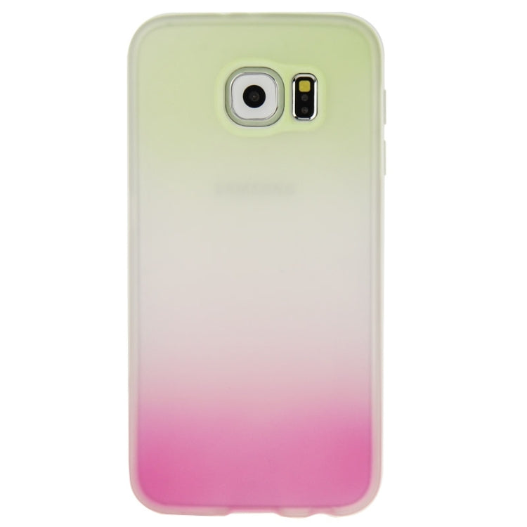 For Galaxy S6 / G920 Rainbow Series Frosted Surface TPU Case with Plastic Frame