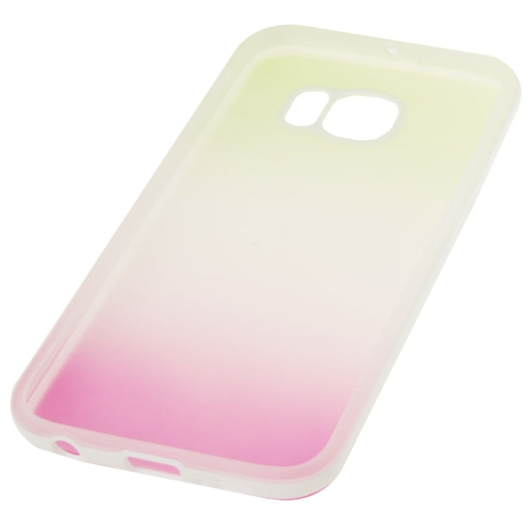 For Galaxy S6 / G920 Rainbow Series Frosted Surface TPU Case with Plastic Frame