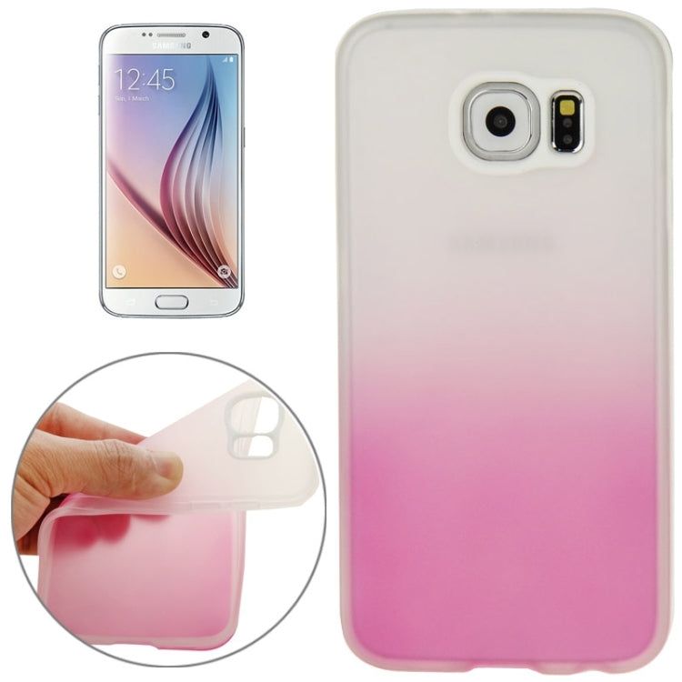 For Galaxy S6 / G920 Rainbow Series Frosted Surface TPU Case with Plastic Frame