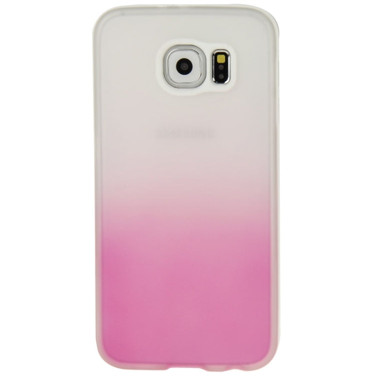 For Galaxy S6 / G920 Rainbow Series Frosted Surface TPU Case with Plastic Frame