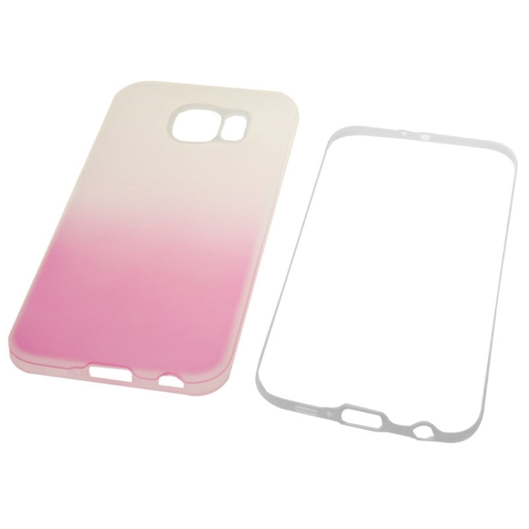 For Galaxy S6 / G920 Rainbow Series Frosted Surface TPU Case with Plastic Frame