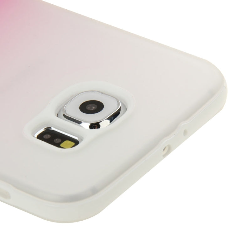 For Galaxy S6 / G920 Rainbow Series Frosted Surface TPU Case with Plastic Frame