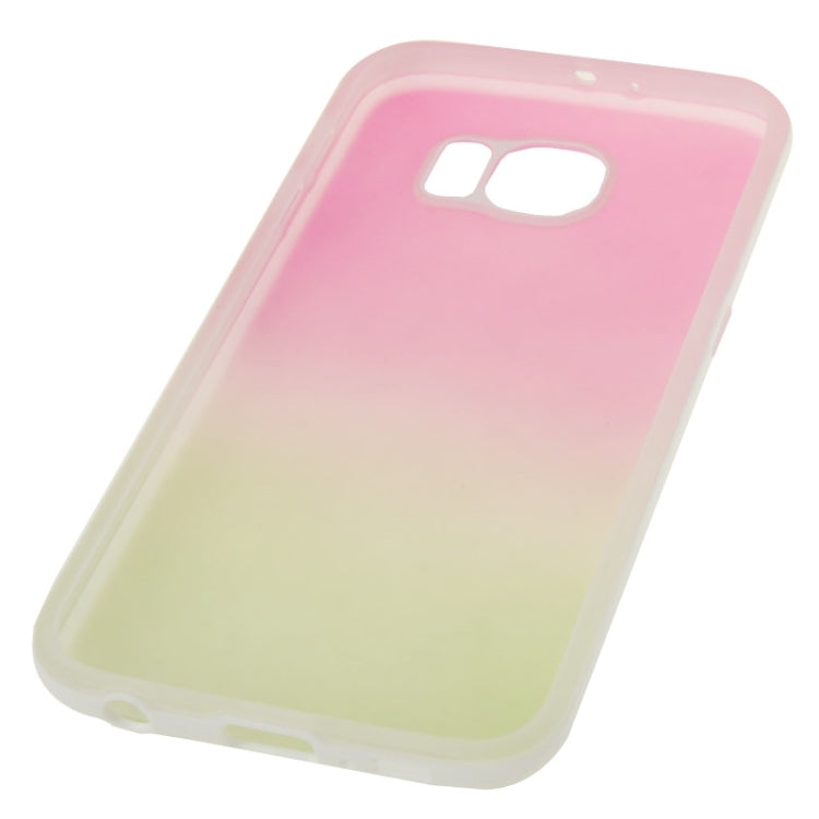 For Galaxy S6 / G920 Rainbow Series Frosted Surface TPU Case with Plastic Frame