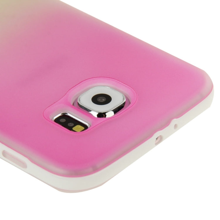 For Galaxy S6 / G920 Rainbow Series Frosted Surface TPU Case with Plastic Frame