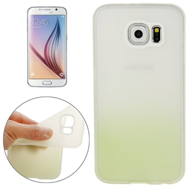 For Galaxy S6 / G920 Rainbow Series Frosted Surface TPU Case with Plastic Frame