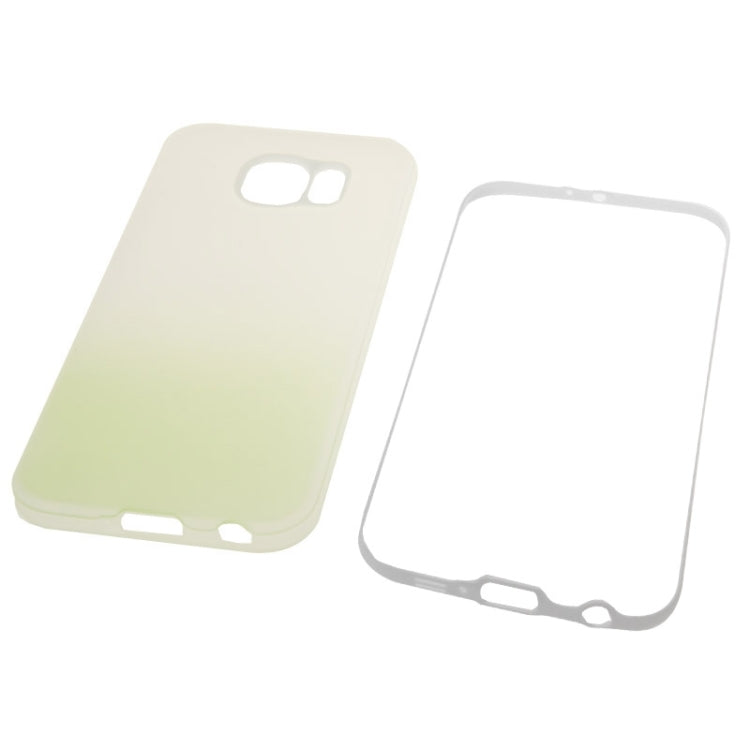 For Galaxy S6 / G920 Rainbow Series Frosted Surface TPU Case with Plastic Frame