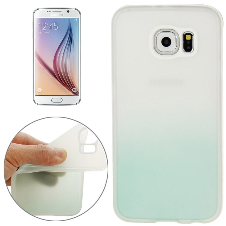For Galaxy S6 / G920 Rainbow Series Frosted Surface TPU Case with Plastic Frame