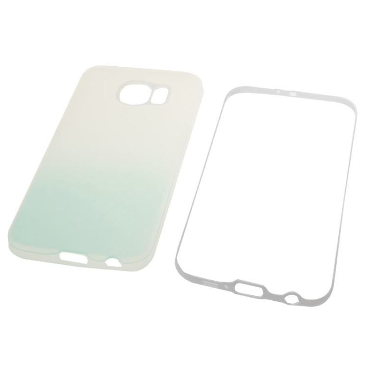 For Galaxy S6 / G920 Rainbow Series Frosted Surface TPU Case with Plastic Frame