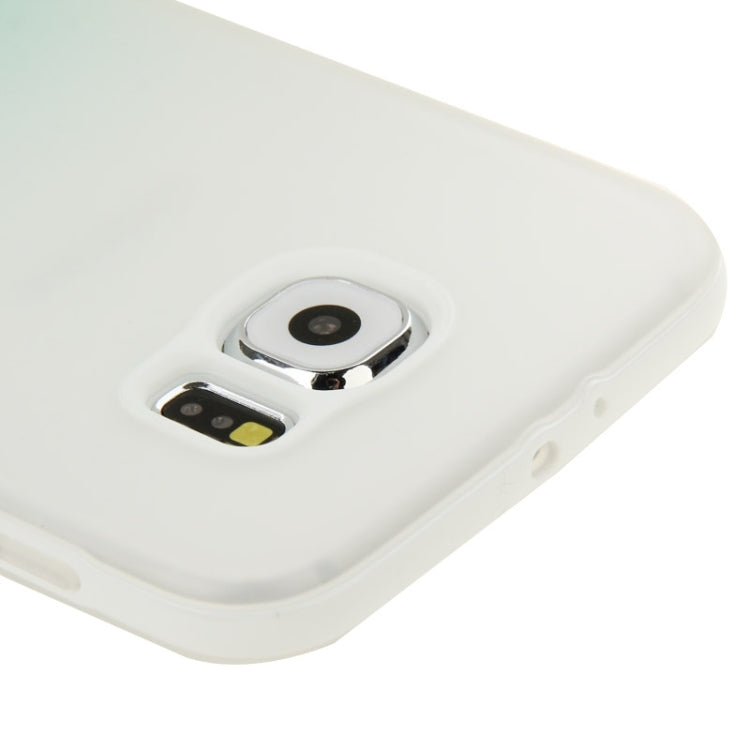 For Galaxy S6 / G920 Rainbow Series Frosted Surface TPU Case with Plastic Frame