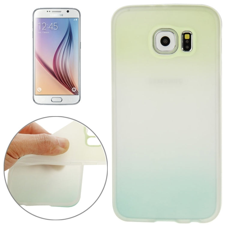 For Galaxy S6 / G920 Rainbow Series Frosted Surface TPU Case with Plastic Frame