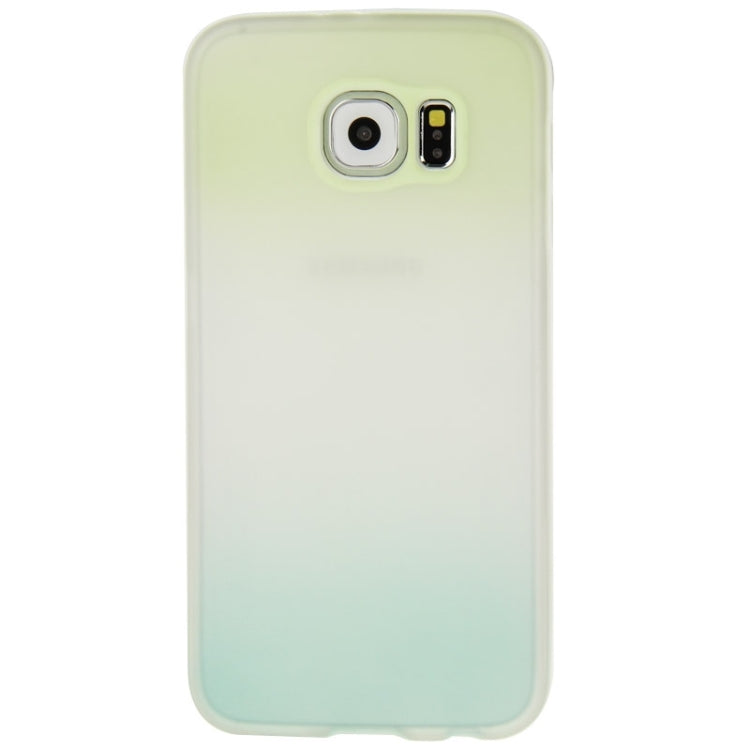 For Galaxy S6 / G920 Rainbow Series Frosted Surface TPU Case with Plastic Frame