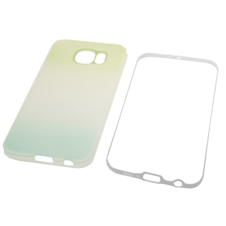 For Galaxy S6 / G920 Rainbow Series Frosted Surface TPU Case with Plastic Frame