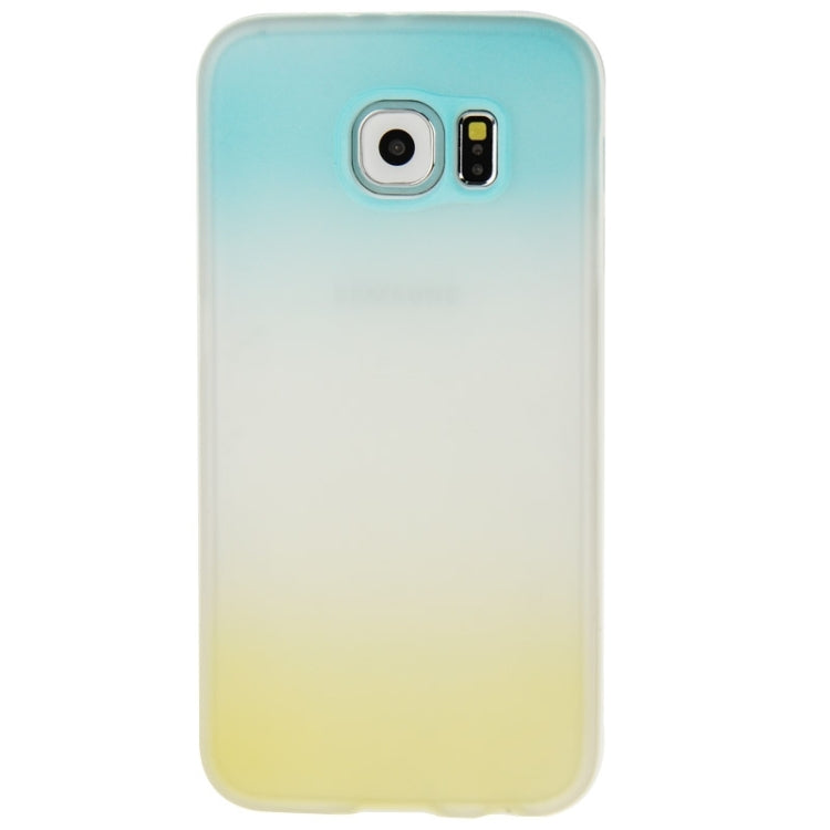 For Galaxy S6 / G920 Rainbow Series Frosted Surface TPU Case with Plastic Frame