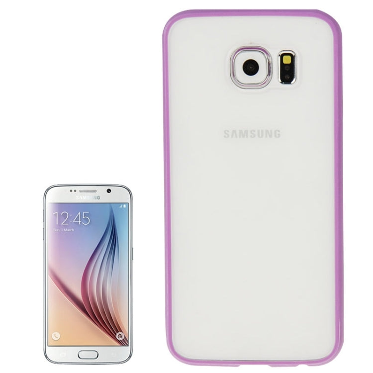 For Galaxy S6 / G920 Anti-scratch Acrylic Material Transparent Back Shell Protective Case