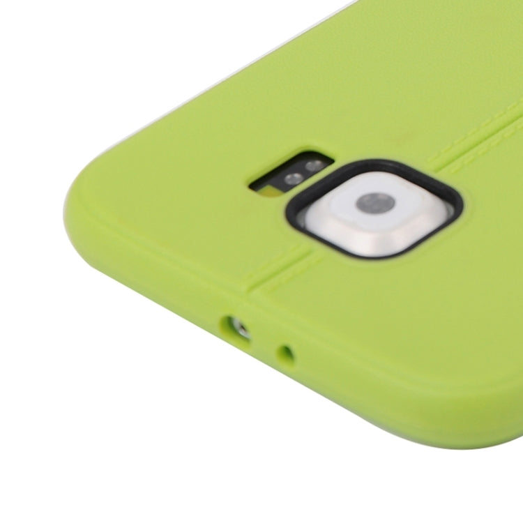 For Galaxy S6 / G920 Leather Texture TPU Case