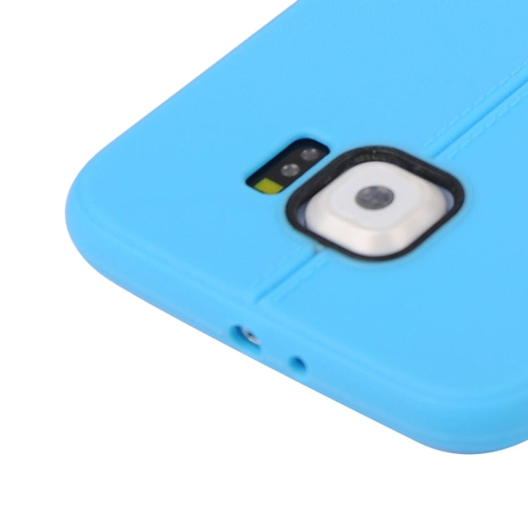 For Galaxy S6 Edge Leather Texture TPU Case