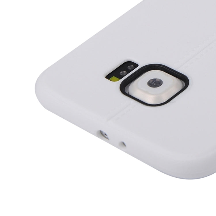 For Galaxy S6 Edge Leather Texture TPU Case