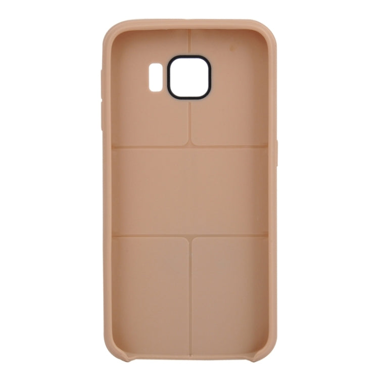 For Galaxy S6 Edge Leather Texture TPU Case