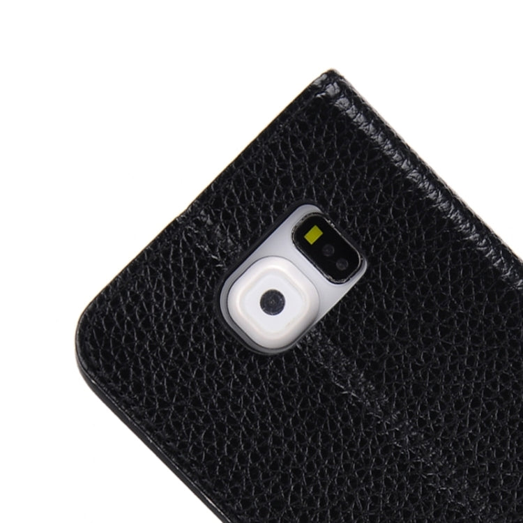 For Galaxy S6 / G920 Horizontal Flip Genuine Leather Case with Holder & Caller ID Display