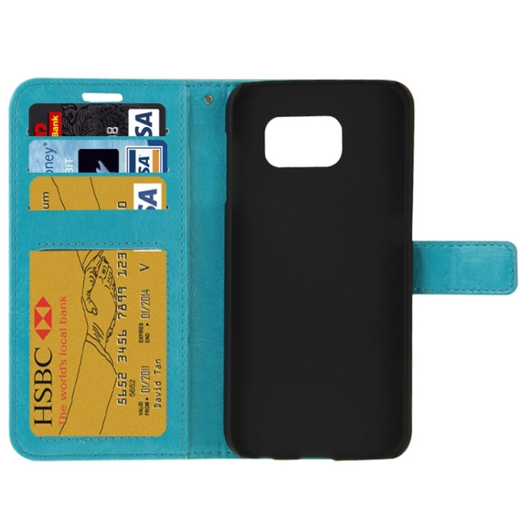 For Galaxy S6 / G920 Crazy Horse Texture Flip Leather Case with Holder & Card Slots & Wallet