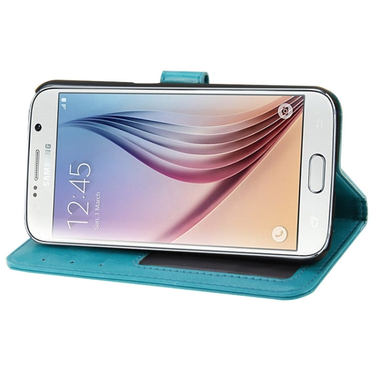 For Galaxy S6 / G920 Crazy Horse Texture Flip Leather Case with Holder & Card Slots & Wallet