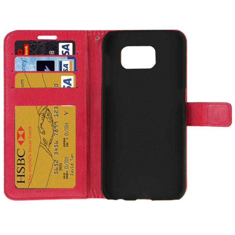 For Galaxy S6 / G920 Crazy Horse Texture Flip Leather Case with Holder & Card Slots & Wallet