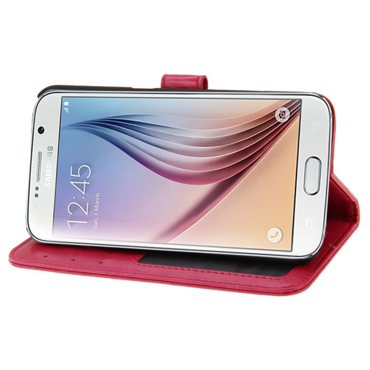 For Galaxy S6 / G920 Crazy Horse Texture Flip Leather Case with Holder & Card Slots & Wallet