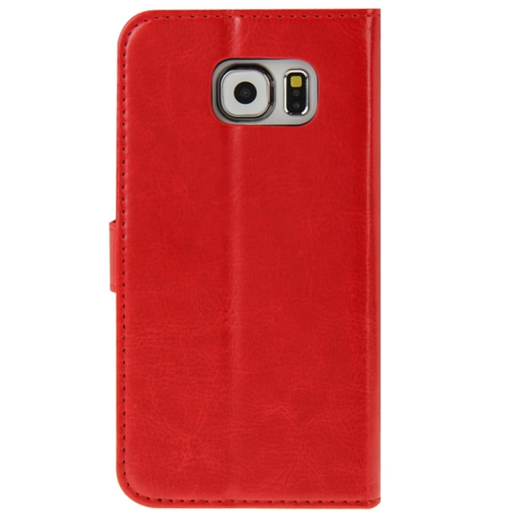 For Galaxy S6 / G920 Crazy Horse Texture Flip Leather Case with Holder & Card Slots & Wallet