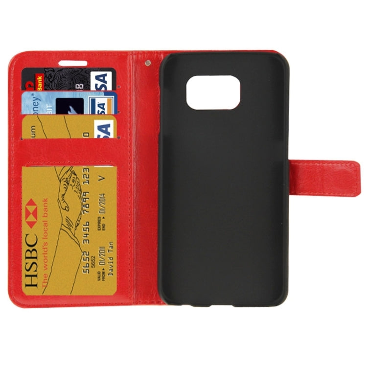 For Galaxy S6 / G920 Crazy Horse Texture Flip Leather Case with Holder & Card Slots & Wallet