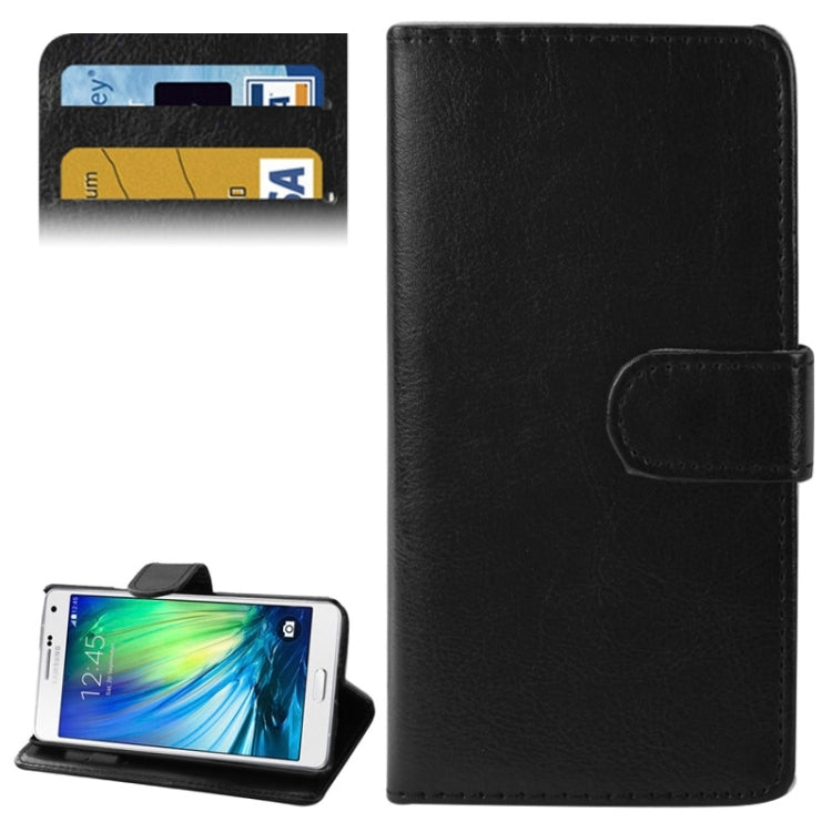 Crazy Horse Texture Horizontal Flip Leather Case with Holder & Card Slots for Galaxy A7 / A700F